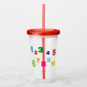 Nummers Acryl Drinkbeker (Voorkant)
