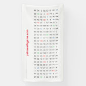 Nummers Banner 1 mini (Verticaal)