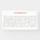 Nummers Banner 1 mini (Horizontaal)