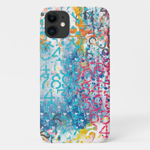 Nummers Hearts Love Graffiti Collage Case-Mate iPhone Case