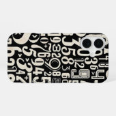 Nummers iPhone 16 Hoesje (Achterkant horizontaal)