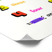 Nummers leren voor kinderen poster (Hoek)