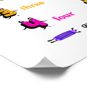 Nummers leren voor kinderen poster (Hoek)
