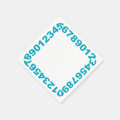 Nummers Lijst servetten (Hoek)