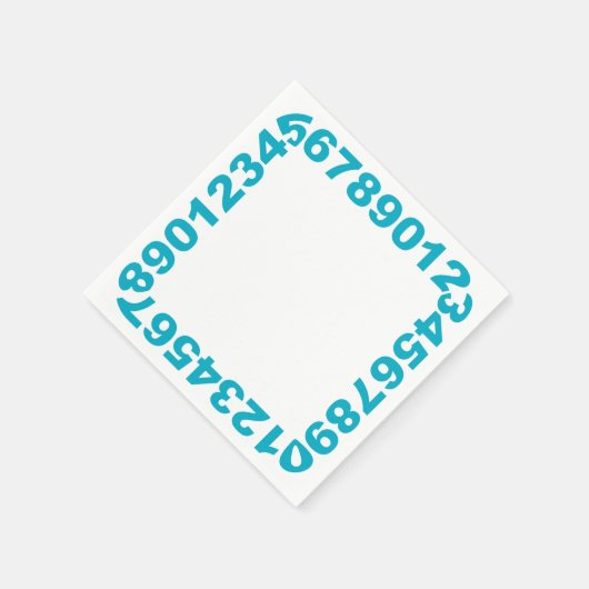 Nummers Lijst servetten (Hoek)