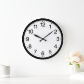 Nummers Minimalisme zwarte witte klas Grote Klok (Huis)