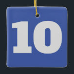 Nummers op Hanging Thing, Keramisch Ornament<br><div class="desc">Voeg bewerk nummers toe aan deze hangende dingen, </div>