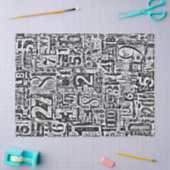 Nummers, papier voor weefsel- of losbladerpapier (Craft)