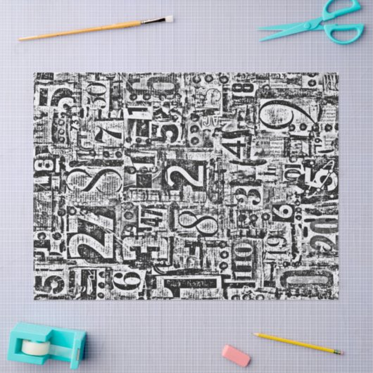 Nummers, papier voor weefsel- of losbladerpapier (Craft)