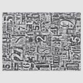 Nummers, papier voor weefsel- of losbladerpapier (Voorkant)