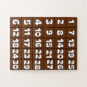 Nummers puzzel 1 tot 30 nummers legpuzzel (Horizontaal)