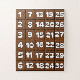 Nummers puzzel 1 tot 30 nummers legpuzzel