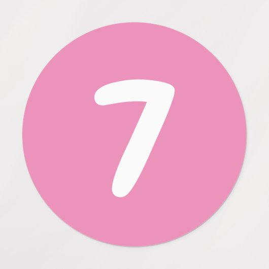 Nummers Rode Stickers (Design 2)