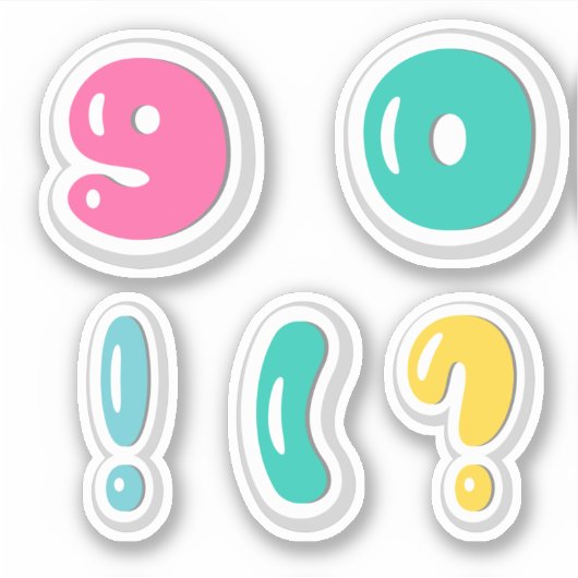 Nummers Sticker (Voorkant)