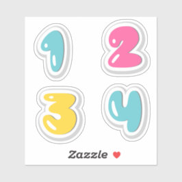Nummers Sticker