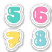 Nummers Sticker (Voorkant)