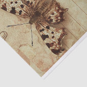 Nummers van notitieblokken met sepia-vlinder, in n tissuepapier (Detail)
