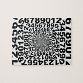 Nummers Vortex, tellen whirlpool, wiskunde Legpuzzel (Horizontaal)