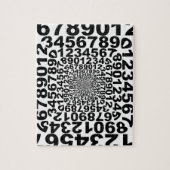 Nummers Vortex, tellen whirlpool, wiskunde Legpuzzel (Verticaal)