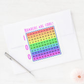 "Nummers zijn cool!" 1-100 Chart Custom Sticker (Envelop)