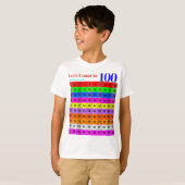 Nummers zijn Cool, 1-100 Nummers Grafiek Kinder T- T-shirt (Voorkant volledig)