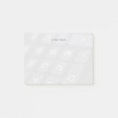 Nummertoetsen op rekenmachine post-it® notes (Voorkant)