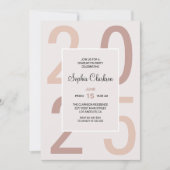 Nummertypografie Afstuderen Kaart (Voorkant)