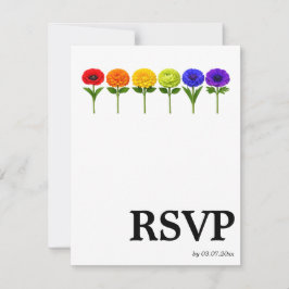🌈 Nummerverzoek LGBTQ Bloei Samen RSVP Kaartje