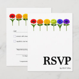 🌈  Nummerverzoek LGBTQ Bloei Samen RSVP Kaartje