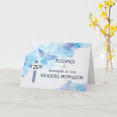 Nun 25e Jubileum godsdienstig beroep Kaart (Gele Bloem)