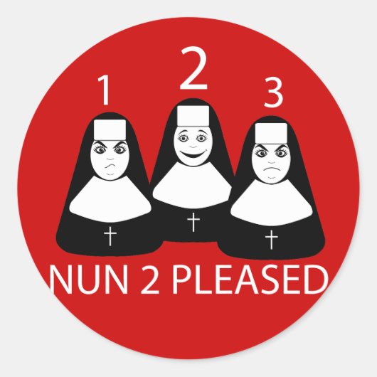 Nun 2 Pleit Ronde Sticker (Voorkant)