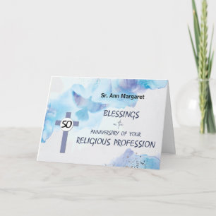 Nun 50e Jubileum van godsdienstig beroep Kaart