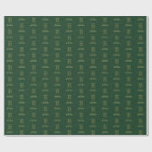 Nun 50e Jubileum van Religieuze Professie Groen Cadeaupapier (Vlak)