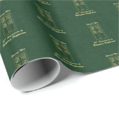 Nun 50e Jubileum van Religieuze Professie Groen Cadeaupapier (Rol Hoek)