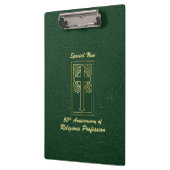 Nun 50e Jubileum van Religieuze Professie Groen Klembord (Links)