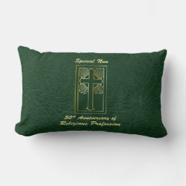 Nun 50e Jubileum van Religieuze Professie Groen Kussen
