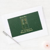 Nun 50e Jubileum van Religieuze Professie Groen Rechthoekige Sticker (Envelop)
