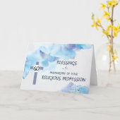 Nun 60e Jubileum van godsdienstig beroep Kaart (Gele Bloem)