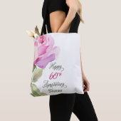 Nun 60th Anniversary Catholic Jubilee Pink Rose Tote Bag (Dichtbij)