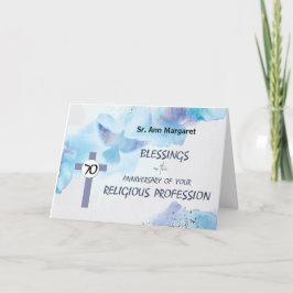 Nun 70e Jubileum van godsdienstig beroep Kaart