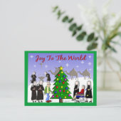 Nun Art-kerstscènecadeautjes Feestdagenkaart (Staand voorkant)