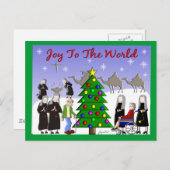 Nun Art-kerstscènecadeautjes Feestdagenkaart (Voorkant / Achterkant)