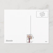 Nun Art-kerstscènecadeautjes Feestdagenkaart (Achterkant)