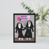 Nun Birthday Gifts "Happy Birthday Sister" Briefkaart (Staand voorkant)