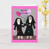 Nun Birthday Gifts "Happy Birthday Sister" Kaart (Gele Bloem)
