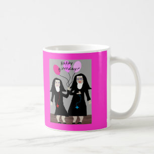 Nun Birthday Gifts "Happy Birthday Sister" Koffiemok