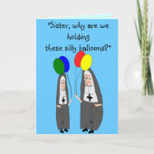 Nun Birthday Gifts Kaart (Voorkant)