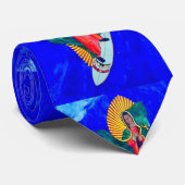 nun blauw stropdas surfen (Opgerold)