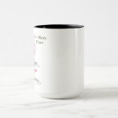 Nun Custom Name 70e verjaardag Jubileum Roos Mok (Midden)