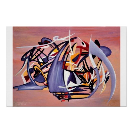 "Nun Desiing the Artist", Glossy Poster (Voorkant)